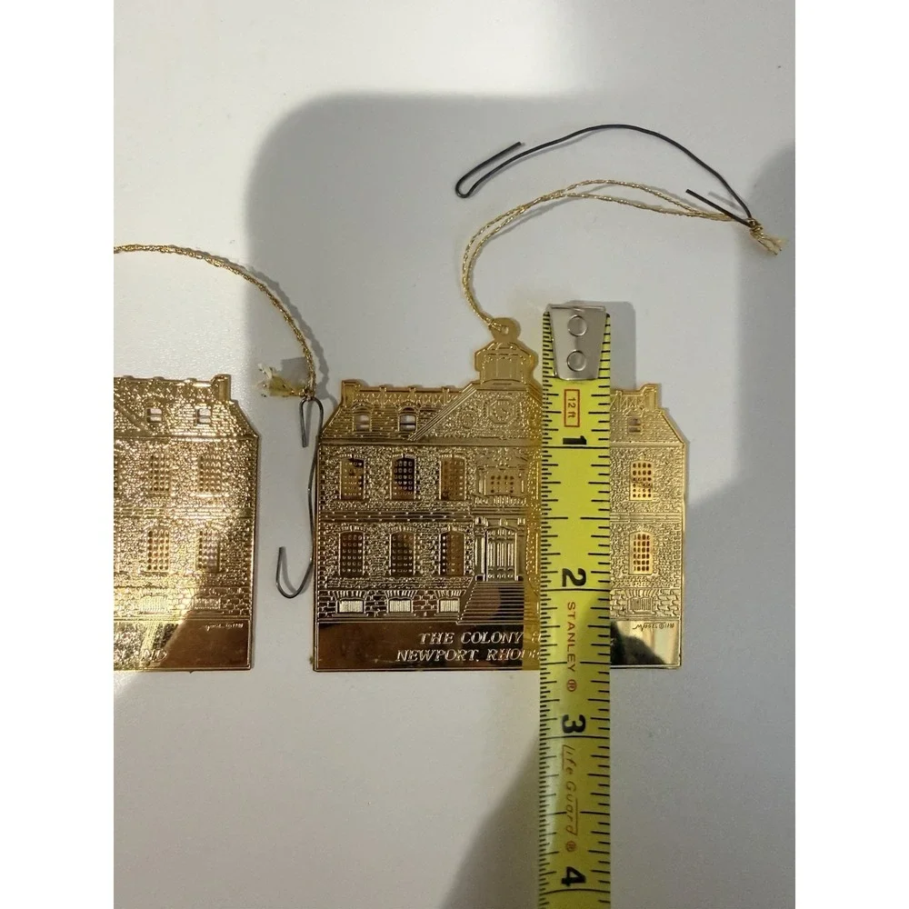 The Colony House Brass Christmas Ornament‎ Newport Rhode Island